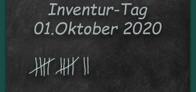 Inventur-Tag 01.10.2020