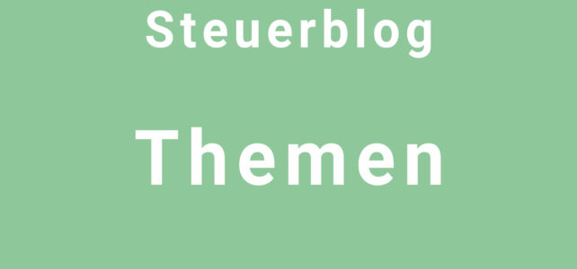 Geschützt: Steuerblog – Themen